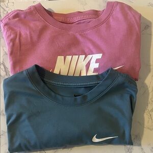 Nike Kids' Short Sleeve Tees in Pink and Blue